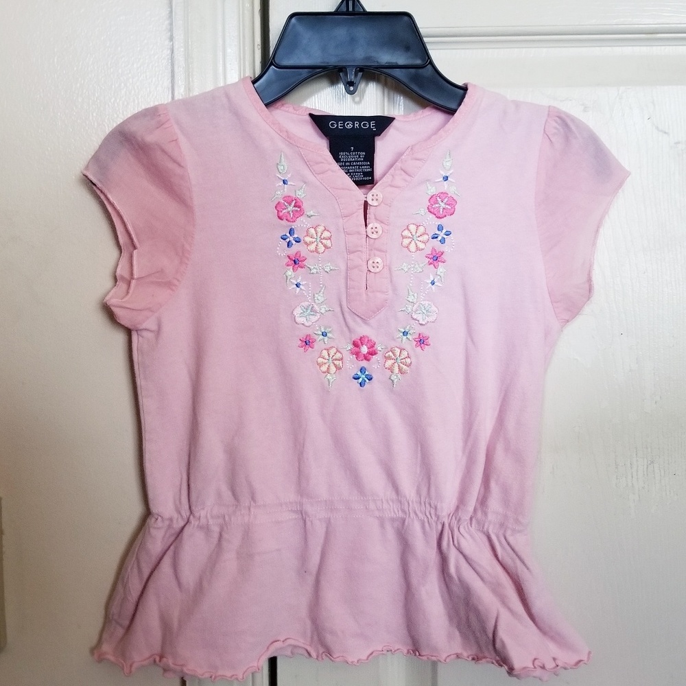 Pink George flower top